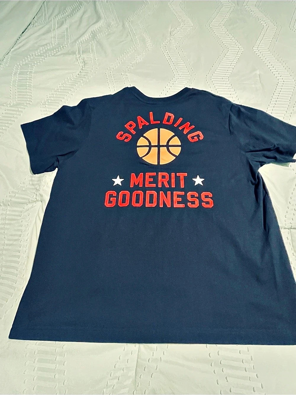 Spalding Merit Goodness T-Shirt Graphic Tee Black